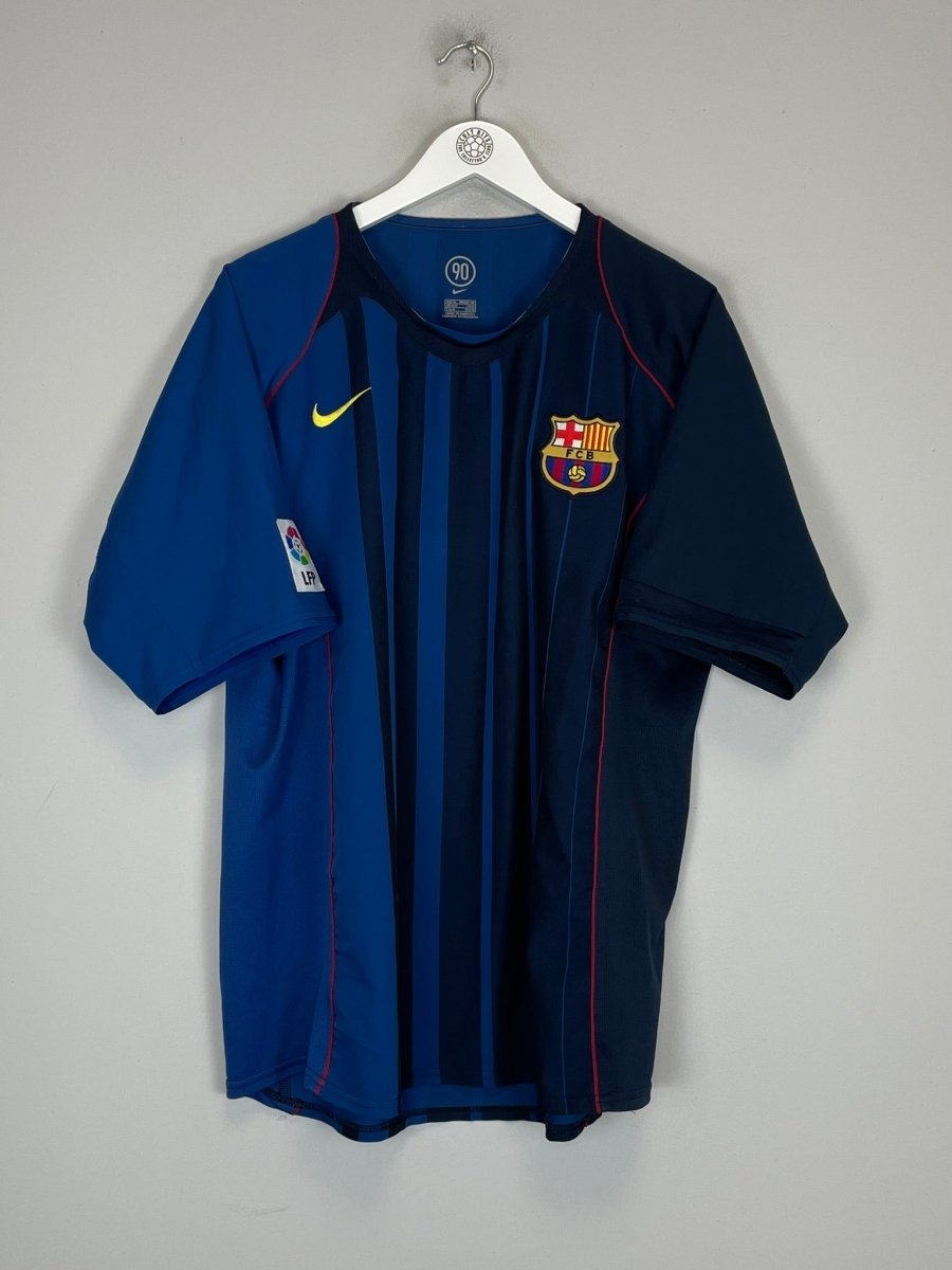 2004/05 BARCELONA RONALDINHO 10 AWAY SHIRT (XL) NIKE - Cult Kits - XL - Buy Vintage Football Shirts, Authentic Retro Football Shirts For Sale, Classic Football Shirts & Soccer Jersey