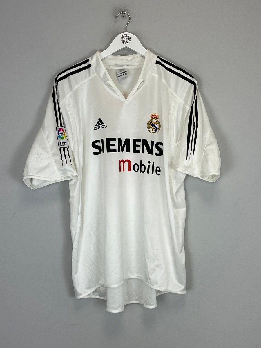 2004/05 REAL MADRID BECKHAM 23 HOME SHIRT (XL) ADIDAS - Cult Kits - XL - Buy Vintage Football Shirts, Authentic Retro Football Shirts For Sale, Classic Football Shirts & Soccer Jersey