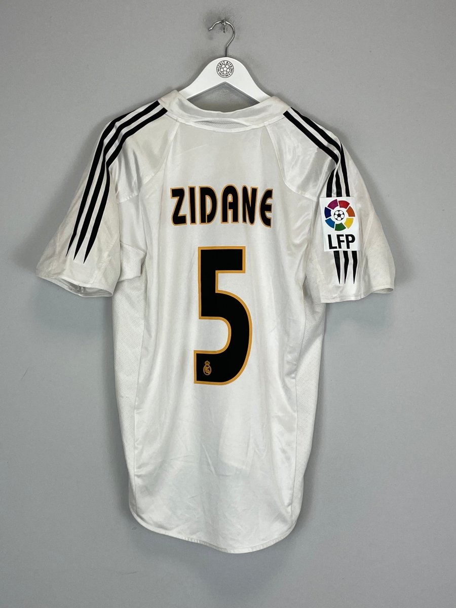 2004/05 REAL MADRID ZIDANE 5 HOME SHIRT (M) ADIDAS - Cult Kits - Medium - Buy Vintage Football Shirts, Authentic Retro Football Shirts For Sale, Classic Football Shirts & Soccer Jersey