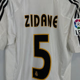 2004/05 REAL MADRID ZIDANE 5 HOME SHIRT (M) ADIDAS - Cult Kits - Medium - Buy Vintage Football Shirts, Authentic Retro Football Shirts For Sale, Classic Football Shirts & Soccer Jersey