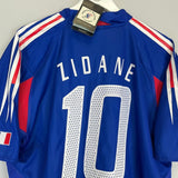 2004/06 FRANCE ZIDANE 10 *BNWT* HOME SHIRT (L) ADIDAS - Cult Kits - Large - Buy Vintage Football Shirts, Authentic Retro Football Shirts For Sale, Classic Football Shirts & Soccer Jersey