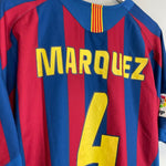 2005/06 BARCELONA MARQUEZ 4 HOME SHIRT (XL) NIKE - Cult Kits - XL - Buy Vintage Football Shirts, Authentic Retro Football Shirts For Sale, Classic Football Shirts & Soccer Jersey