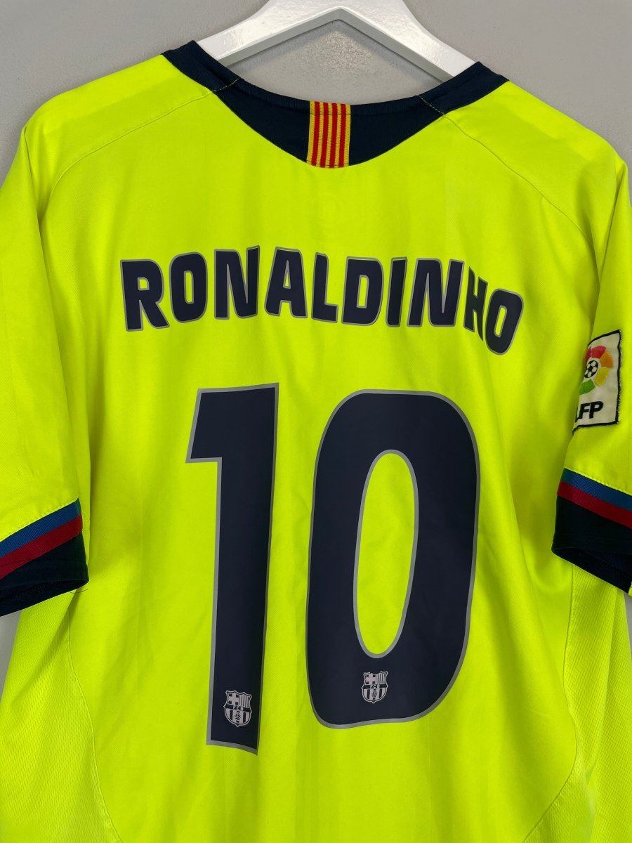 2005/06 BARCELONA RONALDINHO 10 AWAY SHIRT (XL) NIKE - Cult Kits - XL - Buy Vintage Football Shirts, Authentic Retro Football Shirts For Sale, Classic Football Shirts & Soccer Jersey