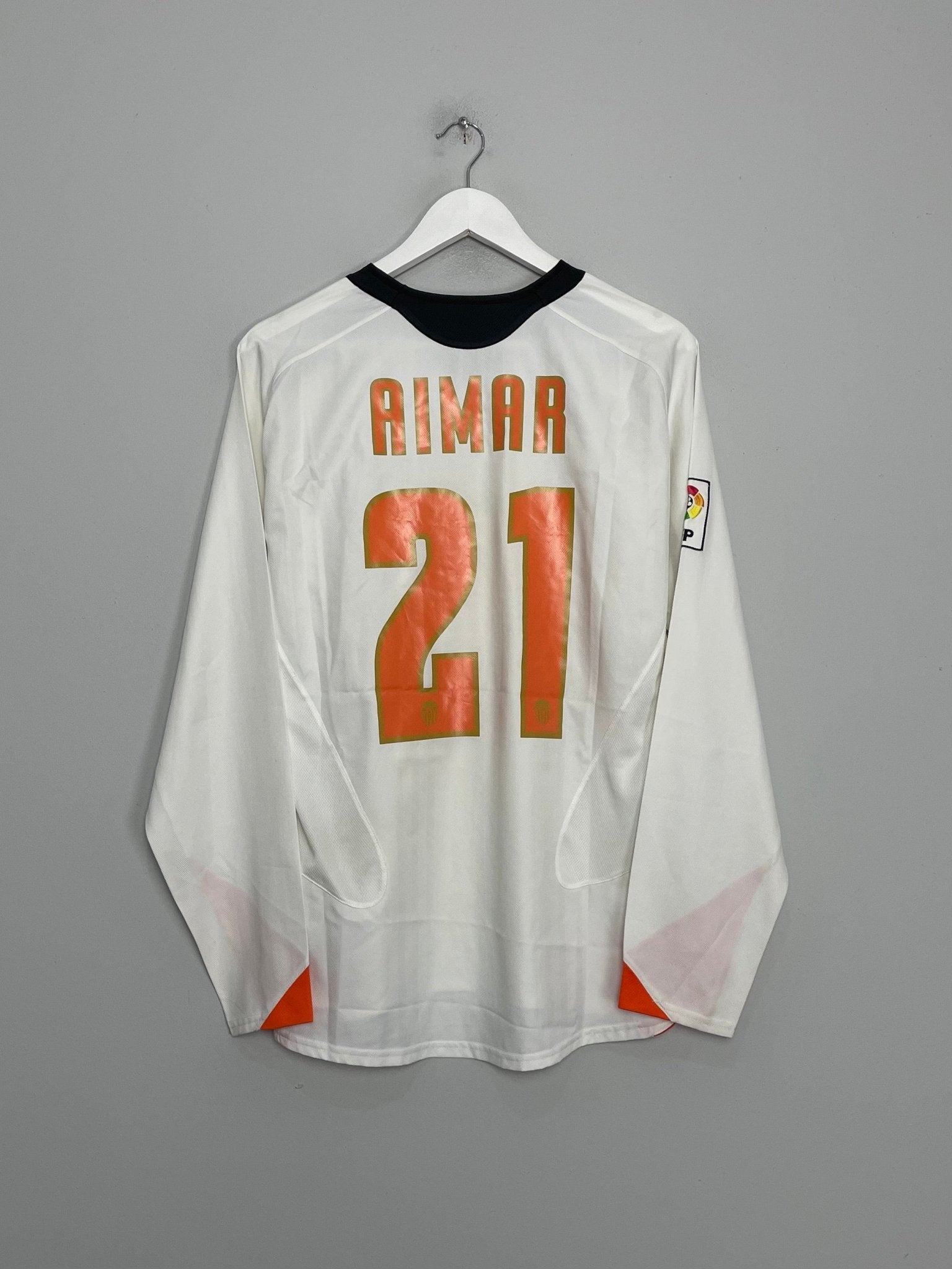 2005/06 VALENCIA AIMAR #21 L/S HOME SHIRT (M) NIKE – Cult Kits
