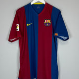 2006/07 BARCELONA RONALDINHO 10 HOME SHIRT (L) NIKE - Cult Kits - Large - Buy Vintage Football Shirts, Authentic Retro Football Shirts For Sale, Classic Football Shirts & Soccer Jersey