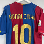 2006/07 BARCELONA RONALDINHO 10 HOME SHIRT (L) NIKE - Cult Kits - Large - Buy Vintage Football Shirts, Authentic Retro Football Shirts For Sale, Classic Football Shirts & Soccer Jersey