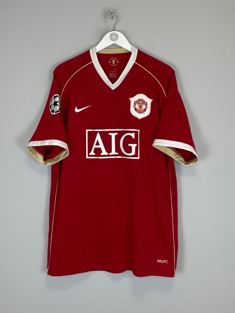 2006/07 MANCHESTER UNITED RONALDO 7 C/L HOME SHIRT (XXL) NIKE - Cult Kits - XXL - Buy Vintage Football Shirts, Authentic Retro Football Shirts For Sale, Classic Football Shirts & Soccer Jersey