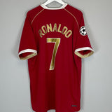 2006/07 MANCHESTER UNITED RONALDO 7 C/L HOME SHIRT (XXL) NIKE - Cult Kits - XXL - Buy Vintage Football Shirts, Authentic Retro Football Shirts For Sale, Classic Football Shirts & Soccer Jersey