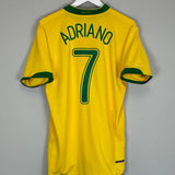 2006/08 BRAZIL ADRIANO 7 HOME SHIRT (L) NIKE - Cult Kits - Large - Buy Vintage Football Shirts, Authentic Retro Football Shirts For Sale, Classic Football Shirts & Soccer Jersey