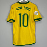 2006/08 BRAZIL RONALDINHO 10 HOME SHIRT (L) NIKE - Cult Kits - Large - Buy Vintage Football Shirts, Authentic Retro Football Shirts For Sale, Classic Football Shirts & Soccer Jersey
