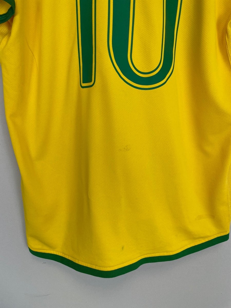 2006/08 BRAZIL RONALDINHO 10 HOME SHIRT (L) NIKE - Cult Kits - Large - Buy Vintage Football Shirts, Authentic Retro Football Shirts For Sale, Classic Football Shirts & Soccer Jersey