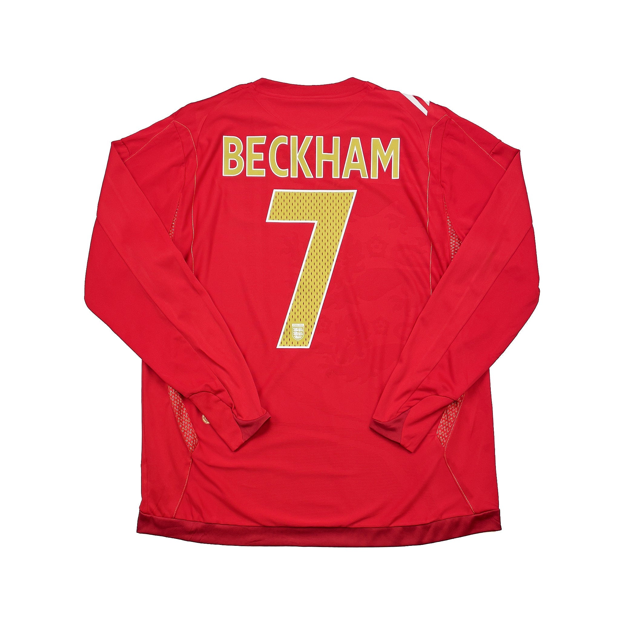 2006/08 England Beckham #7 L/S Away Shirt (L) Umbro – Cult Kits