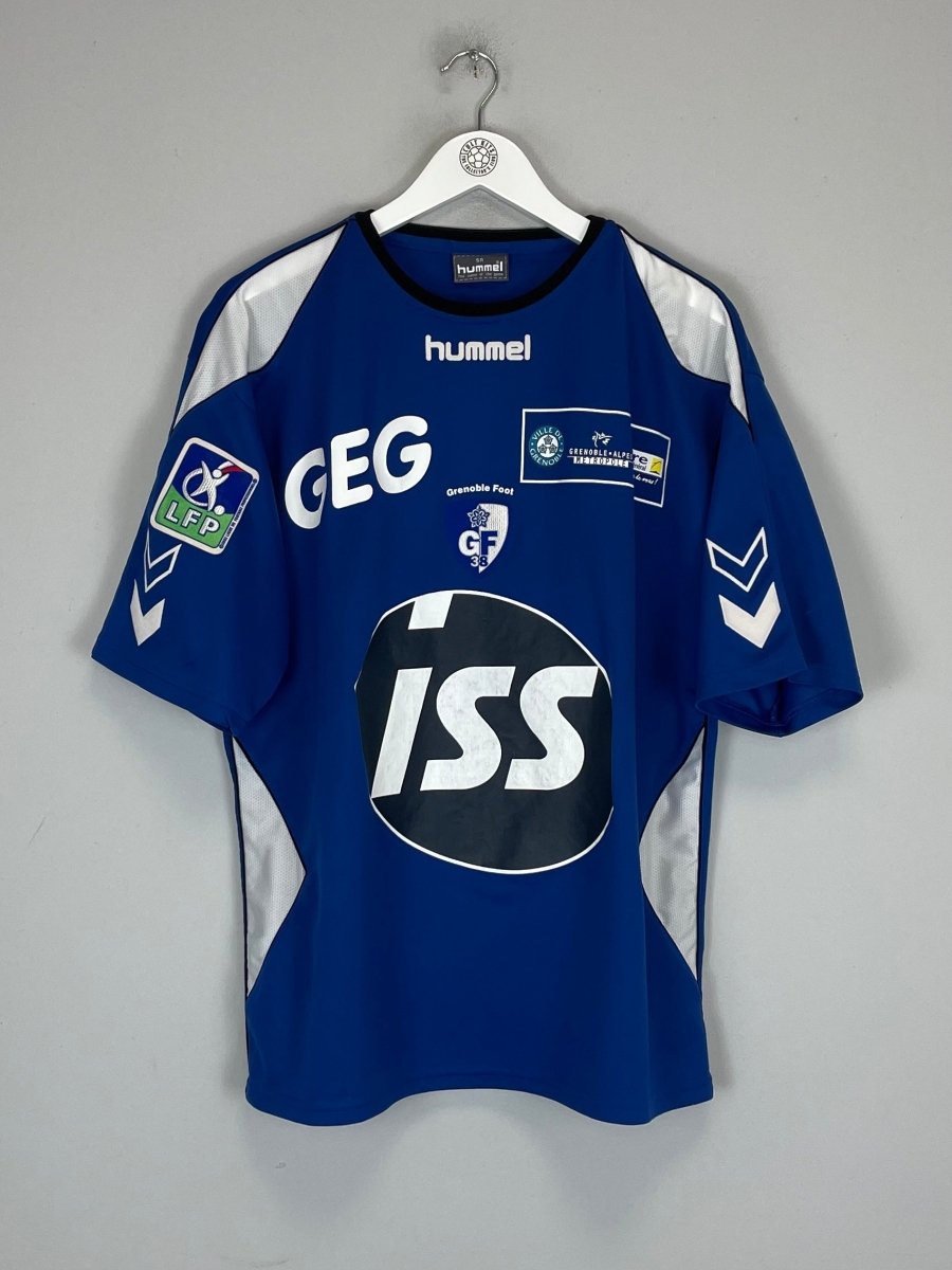2007/08 GRENOBLE EL MOUBARKI 28 *MATCH ISSUE* HOME SHIRT (L) HUMMEL - Cult Kits - Large - Buy Vintage Football Shirts, Authentic Retro Football Shirts For Sale, Classic Football Shirts & Soccer Jersey