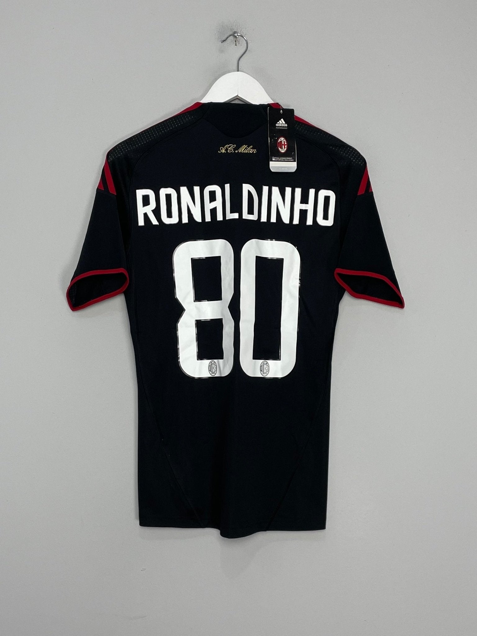 2008/09 AC MILAN RONALDINHO #80 *BNWT* THIRD SHIRT (S) ADIDAS