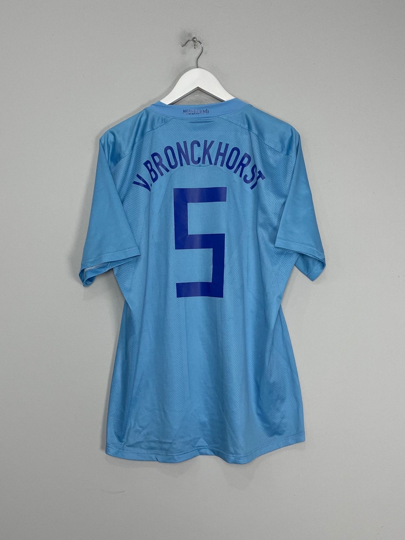 2008/09 NETHERLANDS VAN BRONCKHORST #5 *MATCH ISSUE* AWAY SHIRT