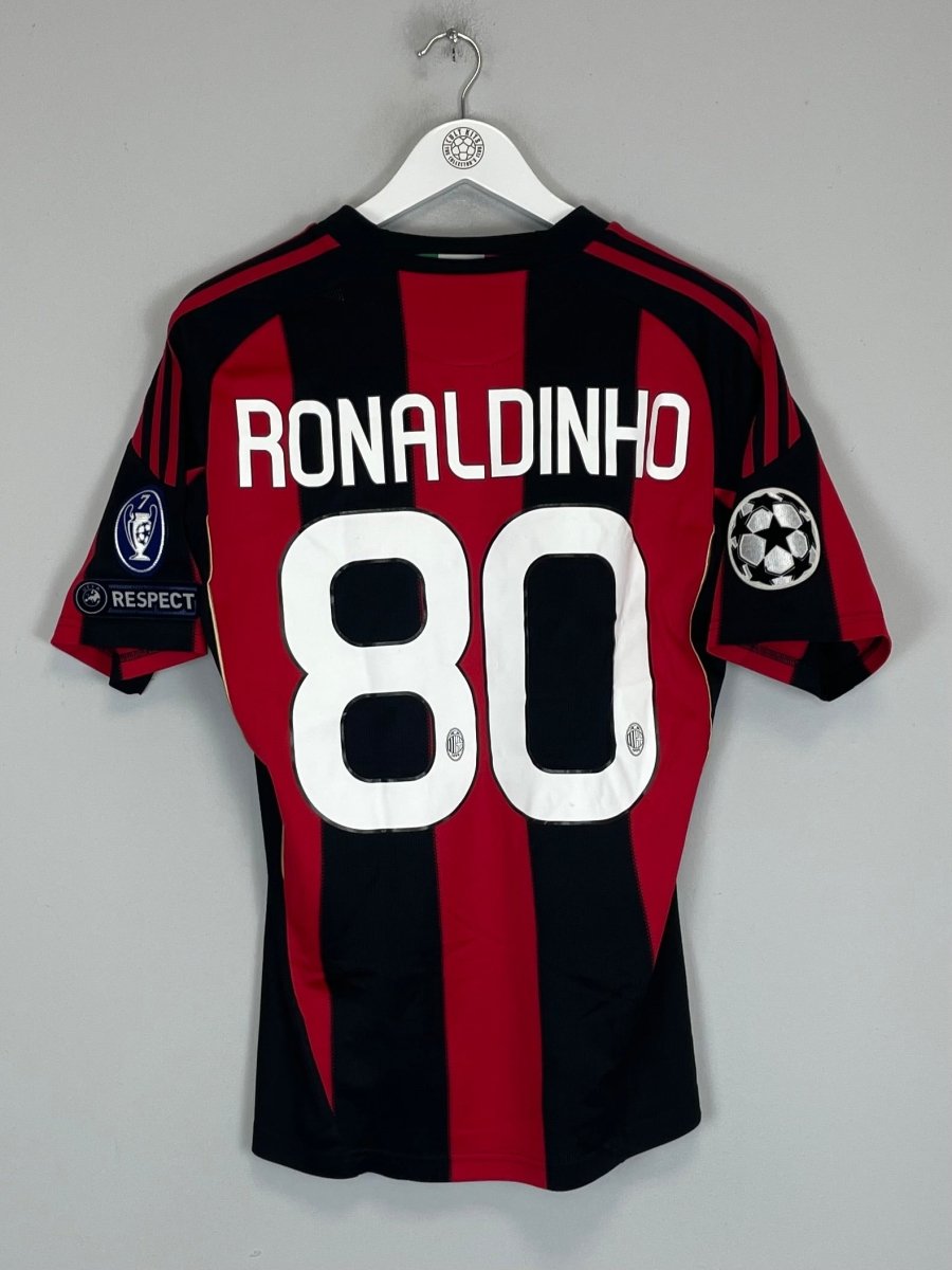 2010/11 AC MILAN RONALDINHO 80 C/L HOME SHIRT (S) ADIDAS - Cult Kits - Small - Buy Vintage Football Shirts, Authentic Retro Football Shirts For Sale, Classic Football Shirts & Soccer Jersey