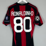 2010/11 AC MILAN RONALDINHO 80 C/L HOME SHIRT (S) ADIDAS - Cult Kits - Small - Buy Vintage Football Shirts, Authentic Retro Football Shirts For Sale, Classic Football Shirts & Soccer Jersey