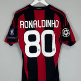 2010/11 AC MILAN RONALDINHO 80 C/L HOME SHIRT (S) ADIDAS - Cult Kits - Small - Buy Vintage Football Shirts, Authentic Retro Football Shirts For Sale, Classic Football Shirts & Soccer Jersey