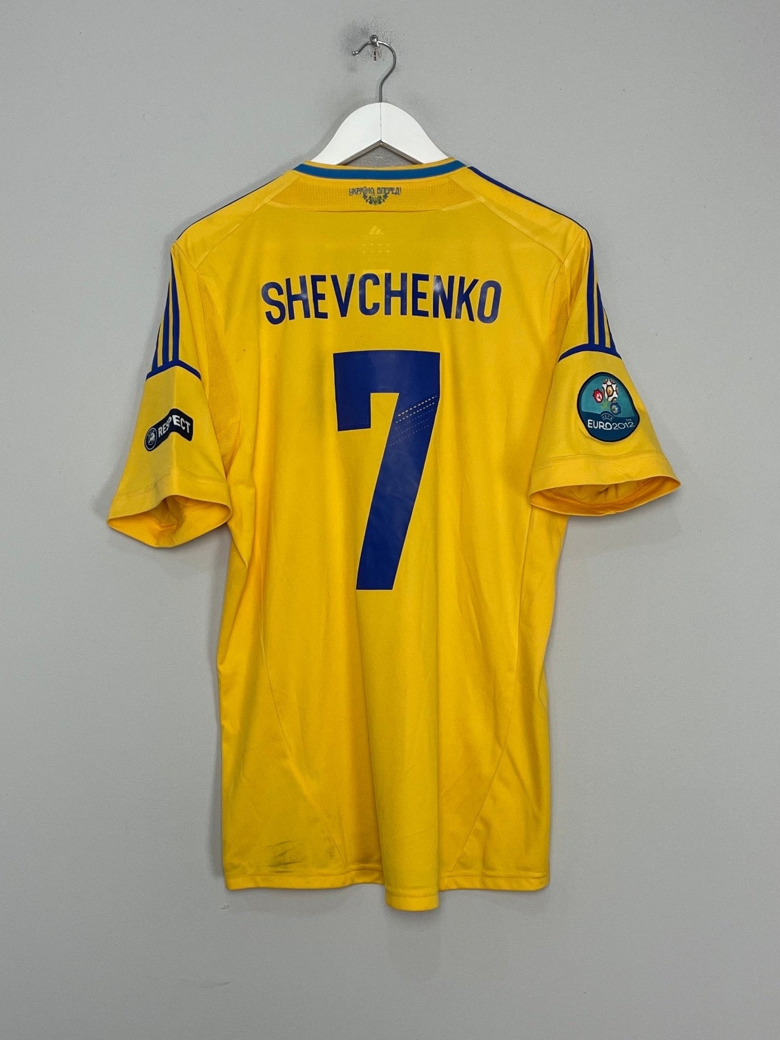 2011/13 UKRAINE SHEVCHENKO #7 HOME SHIRT (L) ADIDAS – Cult Kits