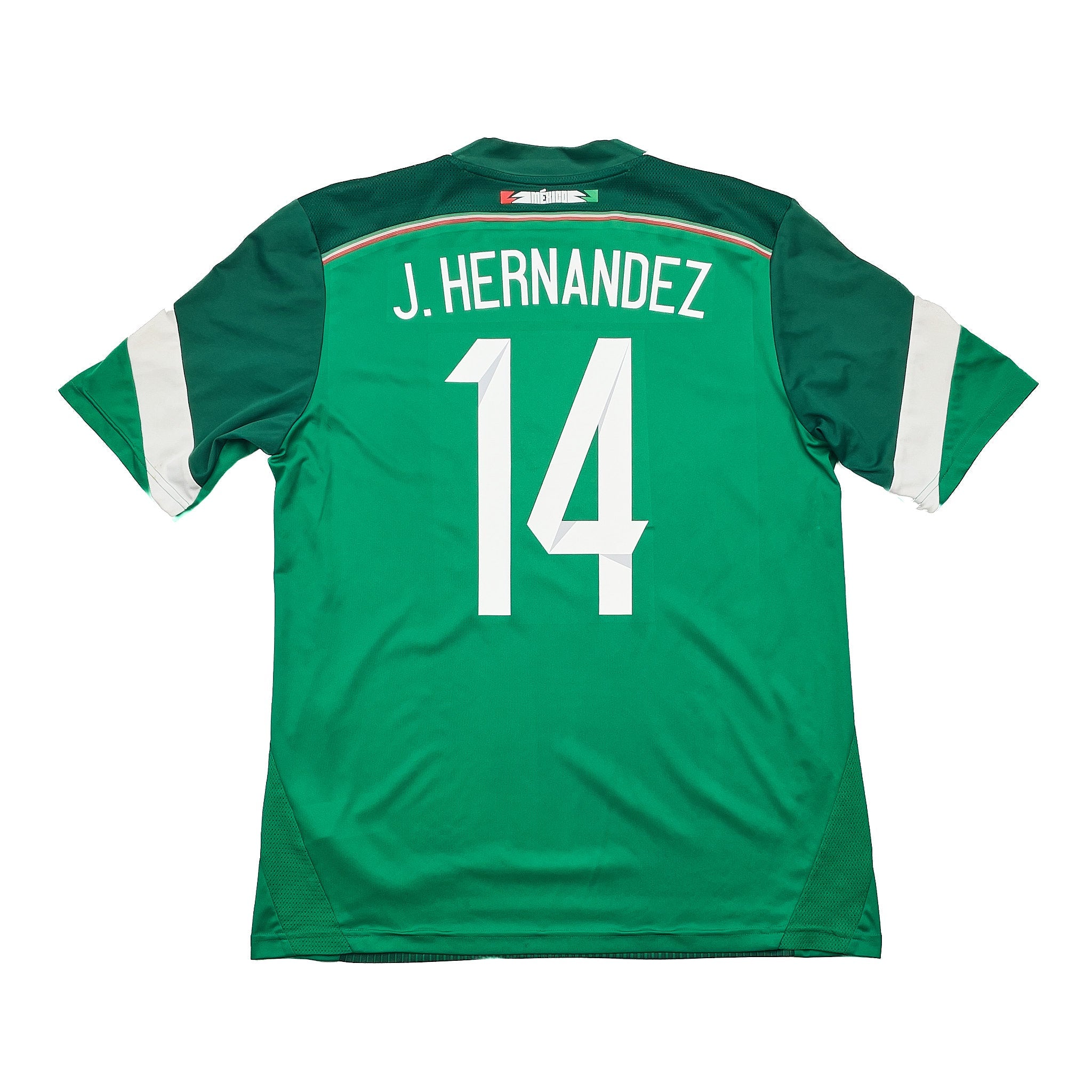 【Used】サッカーユニフォーム アディダス メキシコ代表14/15チチャリート 2014/15 Mexico J.Hernandez #14 Home Shirt (M) Adidas – Cult Kits