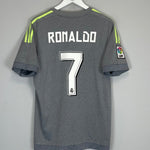 2014/15 REAL MADRID RONALDO 7 AWAY SHIRT (M) ADIDAS - Cult Kits - Medium - Buy Vintage Football Shirts, Authentic Retro Football Shirts For Sale, Classic Football Shirts & Soccer Jersey
