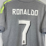 2014/15 REAL MADRID RONALDO 7 AWAY SHIRT (M) ADIDAS - Cult Kits - Medium - Buy Vintage Football Shirts, Authentic Retro Football Shirts For Sale, Classic Football Shirts & Soccer Jersey