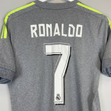 2015/16 REAL MADRID RONALDO 7 AWAY SHIRT (S) ADIDAS - Cult Kits - Small - Buy Vintage Football Shirts, Authentic Retro Football Shirts For Sale, Classic Football Shirts & Soccer Jersey