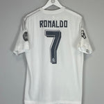 2015/16 REAL MADRID RONALDO 7 C/L HOME SHIRT (L) ADIDAS - Cult Kits - Large - Buy Vintage Football Shirts, Authentic Retro Football Shirts For Sale, Classic Football Shirts & Soccer Jersey