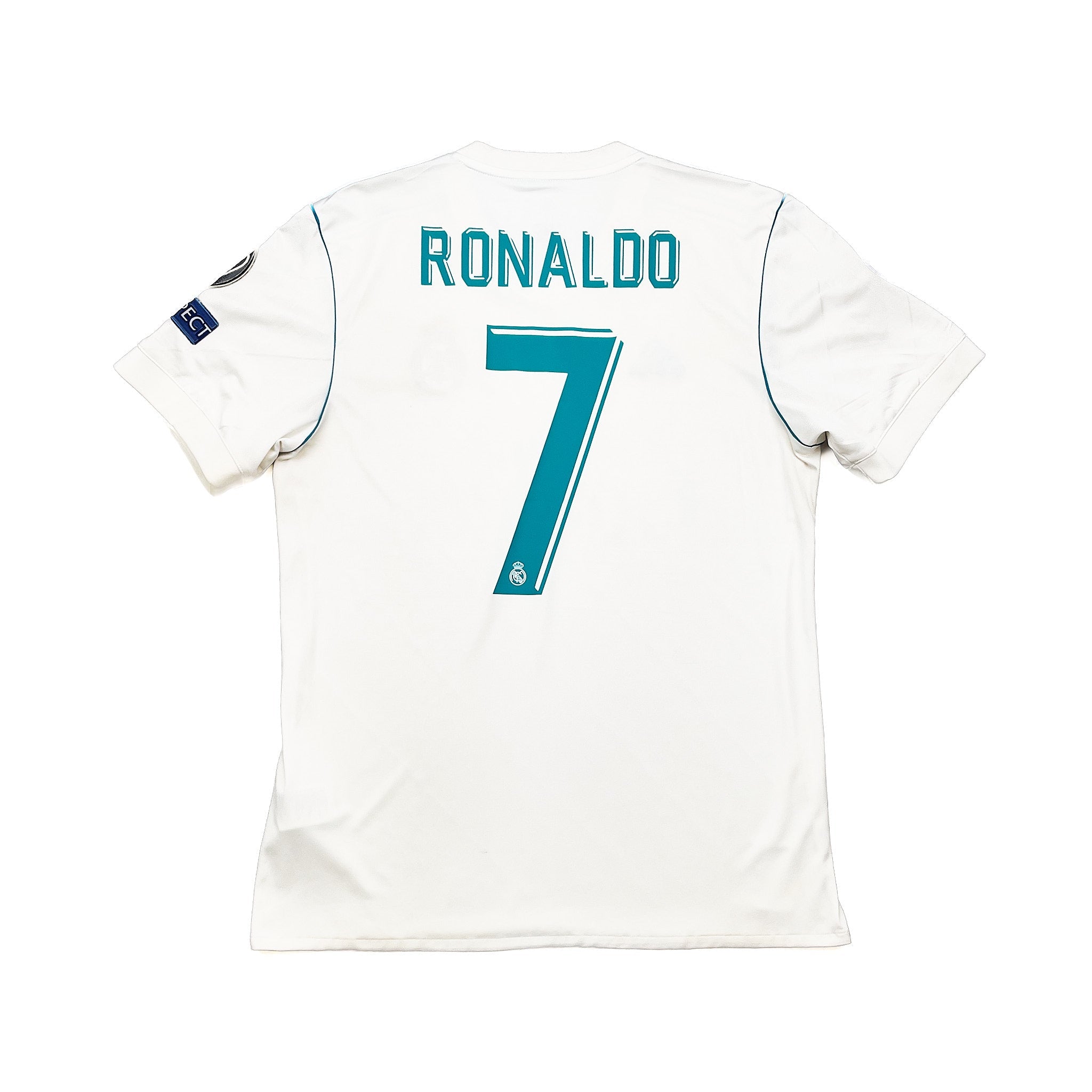 2017/18 Real Madrid Ronaldo #7 C/L Final Home Shirt (M) Adidas