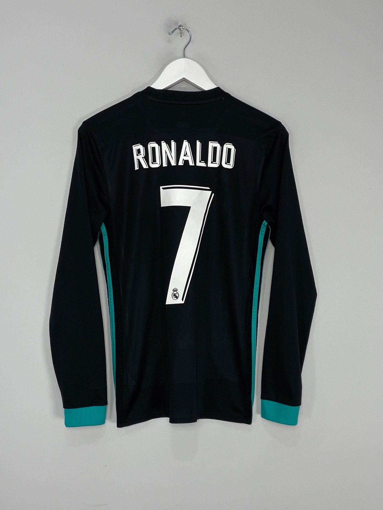 まぐろんReal Madrid RONALDO 7 長袖シャツ黒　Lサイズ 2017/18 REAL MADRID RONALDO #7 L/S AWAY SHIRT (S) ADIDAS – Cult Kits