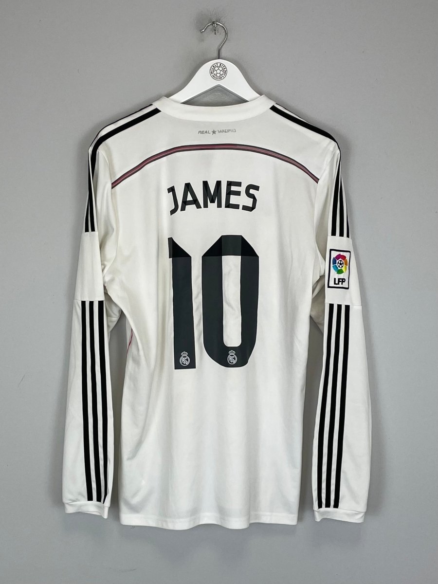 2018/19 REAL MADRID JAMES 10 L/S HOME SHIRT (L) ADIDAS - Cult Kits - Large - Buy Vintage Football Shirts, Authentic Retro Football Shirts For Sale, Classic Football Shirts & Soccer Jersey