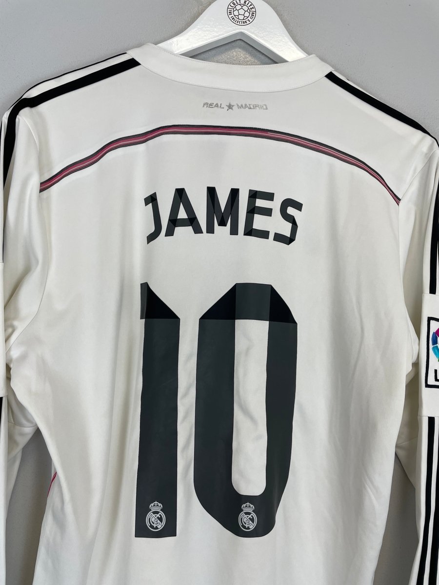 2018/19 REAL MADRID JAMES 10 L/S HOME SHIRT (L) ADIDAS - Cult Kits - Large - Buy Vintage Football Shirts, Authentic Retro Football Shirts For Sale, Classic Football Shirts & Soccer Jersey
