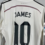 2018/19 REAL MADRID JAMES 10 L/S HOME SHIRT (L) ADIDAS - Cult Kits - Large - Buy Vintage Football Shirts, Authentic Retro Football Shirts For Sale, Classic Football Shirts & Soccer Jersey
