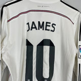 2018/19 REAL MADRID JAMES 10 L/S HOME SHIRT (L) ADIDAS - Cult Kits - Large - Buy Vintage Football Shirts, Authentic Retro Football Shirts For Sale, Classic Football Shirts & Soccer Jersey