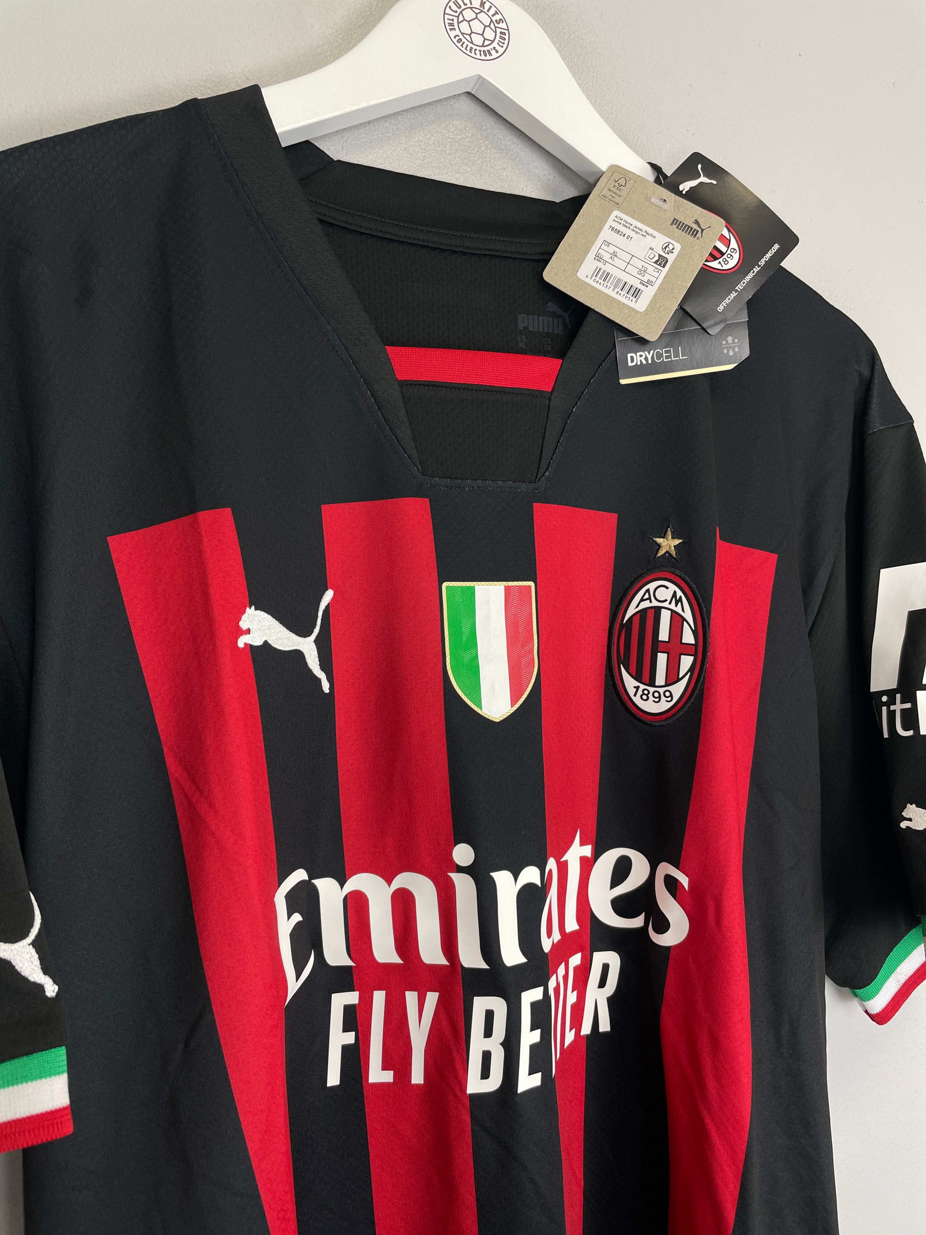 Shop 2022/23 AC Milan *BNWT* Home Shirt (Multiple) Puma, classic football shirts, vintage football shirts & retro soccer jerseys at Cult Kits