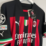 Shop 2022/23 AC Milan Leao #17 *BNWT* C/L Home Shirt (Multiple) Puma, classic football shirts, vintage football shirts & retro soccer jerseys at Cult Kits