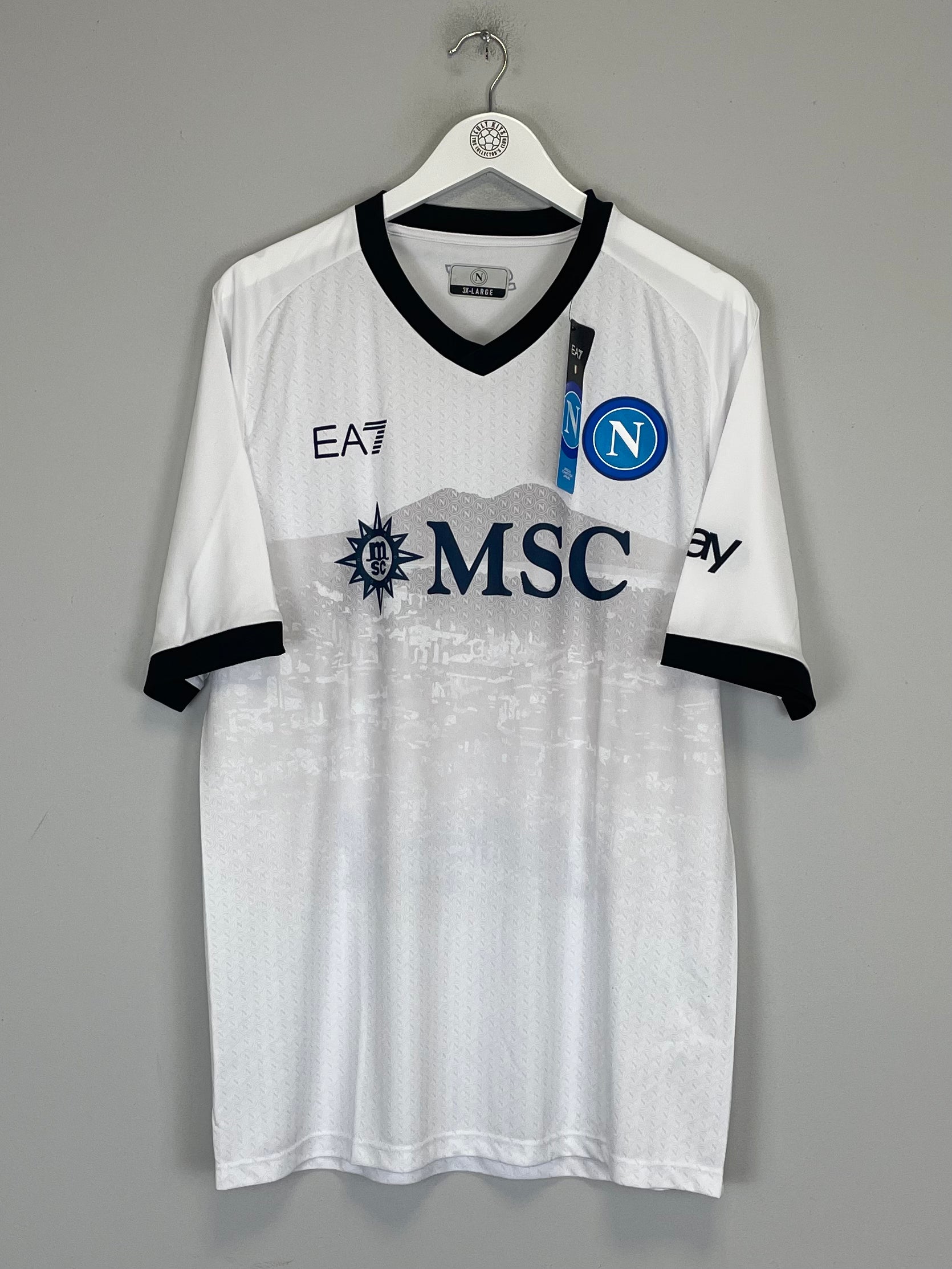 Shop 2023/24 Napoli *BNWT* Away Shirt (XXXL) EA7, classic football shirts, vintage football shirts & retro soccer jerseys at Cult Kits