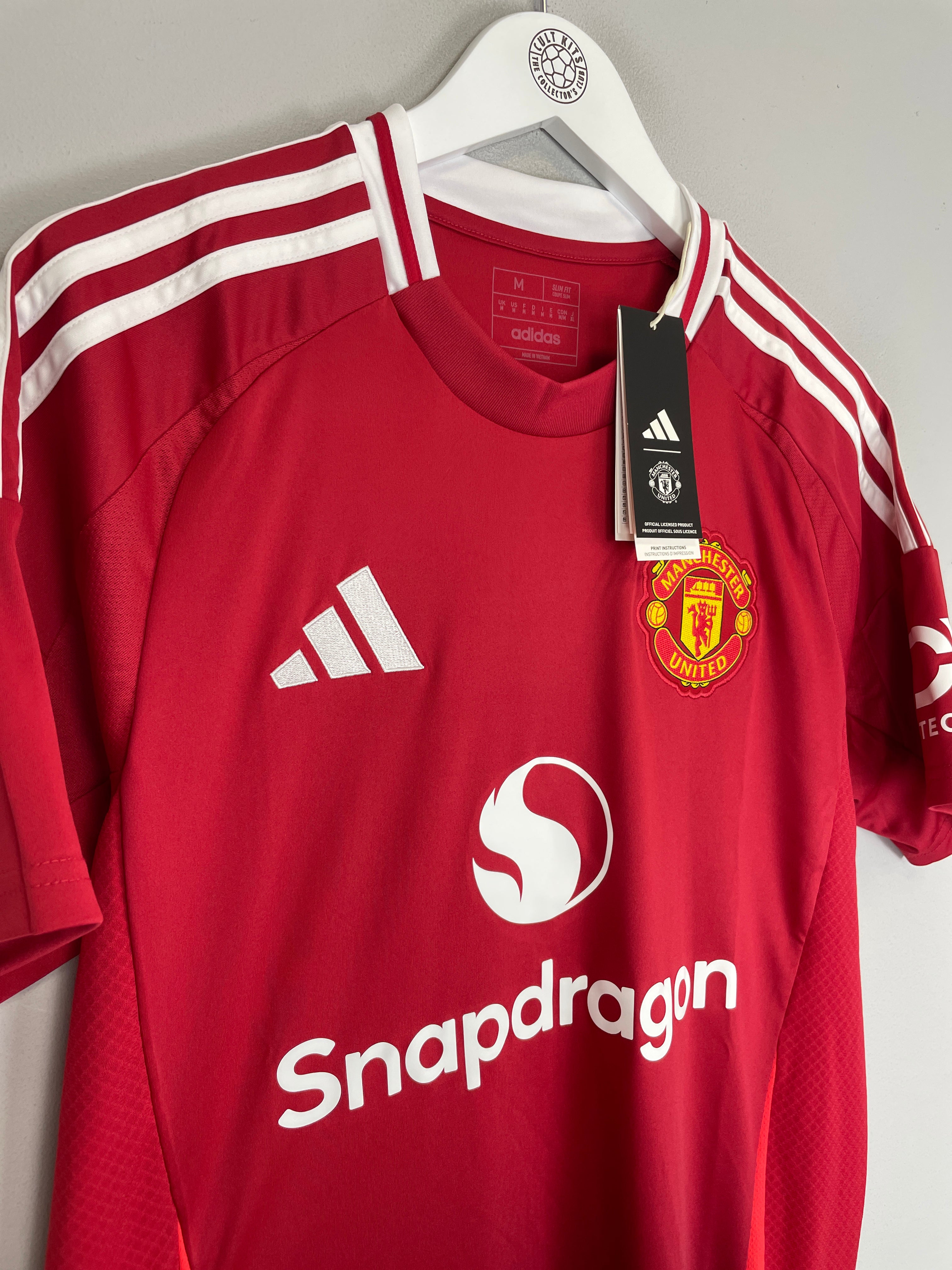 Shop 2024/25 Manchester United *BNWT* Home Shirt (Multiple) Adidas, classic football shirts, vintage football shirts & retro soccer jerseys at Cult Kits