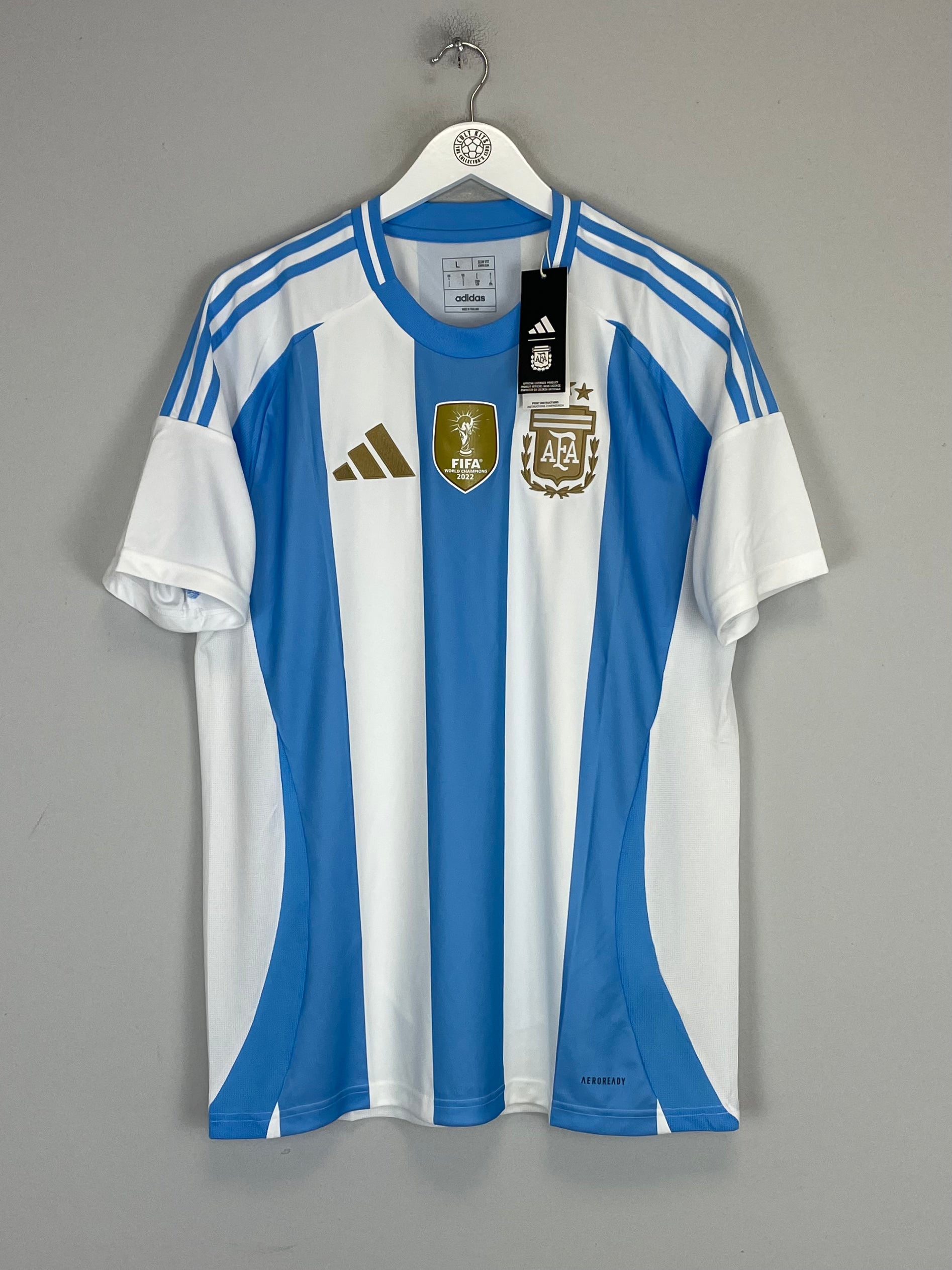 Shop 2024/25 Argentina *BNWT* Home Shirt (Multiple Sizes) Adidas, classic football shirts, vintage football shirts & retro soccer jerseys at Cult Kits