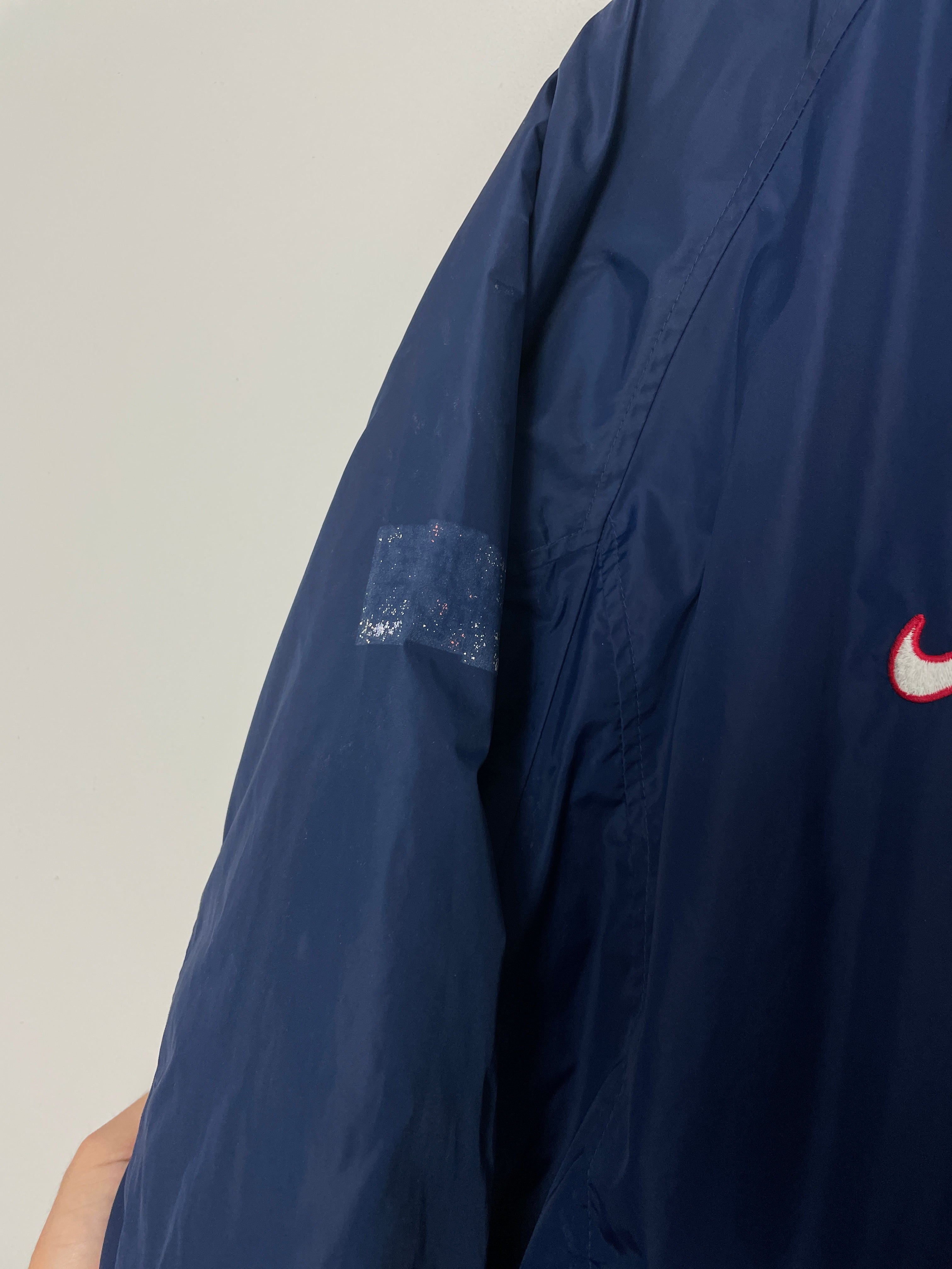 Shop 1997/98 PSG PADDED JACKET (XL) NIKE, classic football shirts, vintage football shirts & retro soccer jerseys at Cult Kits