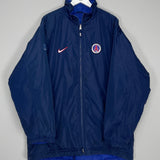 Shop 1997/98 PSG PADDED JACKET (XL) NIKE, classic football shirts, vintage football shirts & retro soccer jerseys at Cult Kits