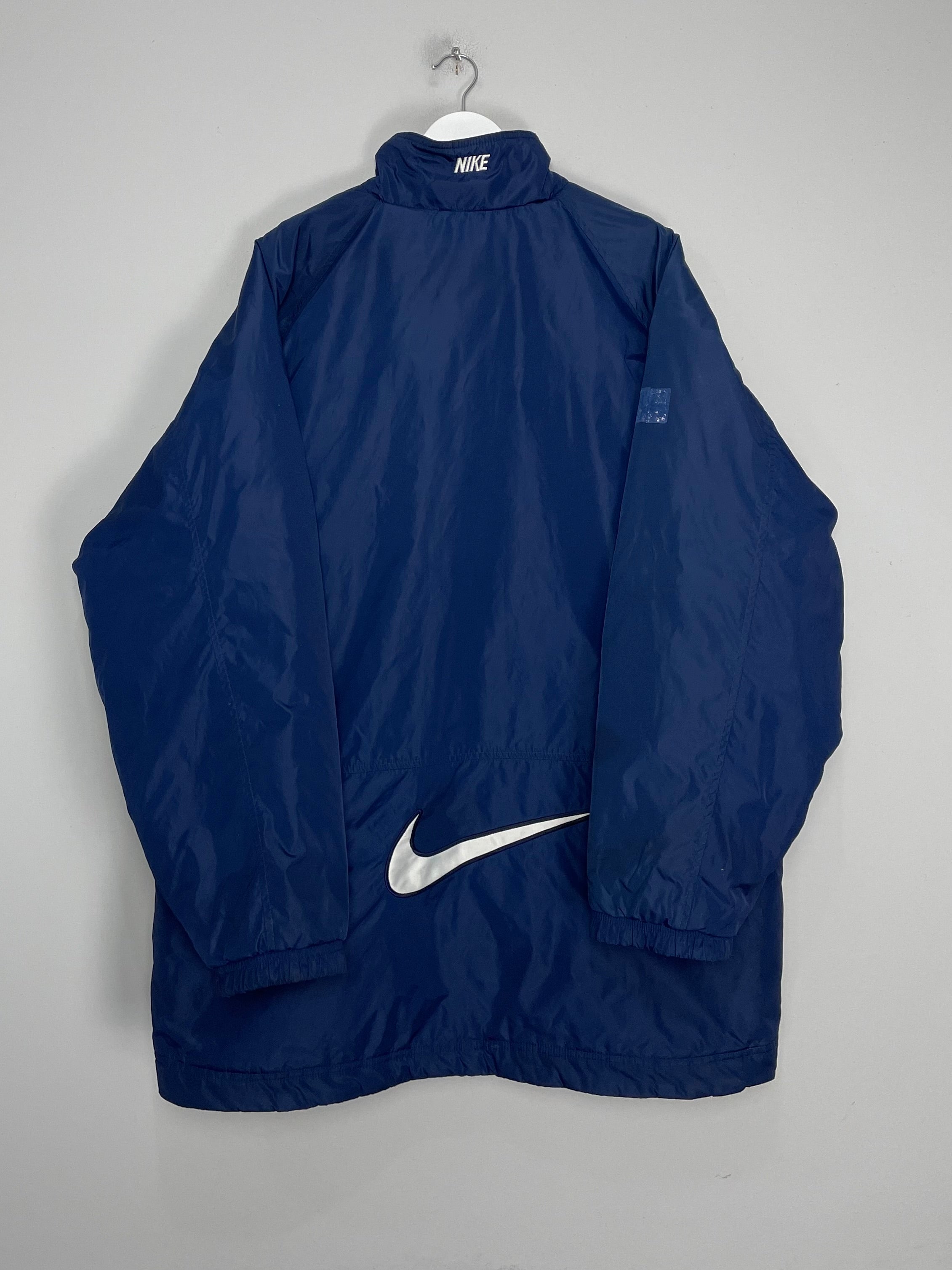 Shop 1997/98 PSG PADDED JACKET (XL) NIKE, classic football shirts, vintage football shirts & retro soccer jerseys at Cult Kits