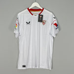 Shop 2022/23 Sevilla *BNWT* Home Shirt (Multiple Sizes) Castore, classic football shirts, vintage football shirts & retro soccer jerseys at Cult Kits