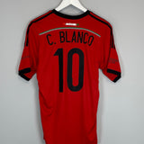 Shop 2014/15 MEXICO BLANCO #10 *TRIBUTE* AWAY SHIRT (S) ADIDAS, classic football shirts, vintage football shirts & retro soccer jerseys at Cult Kits