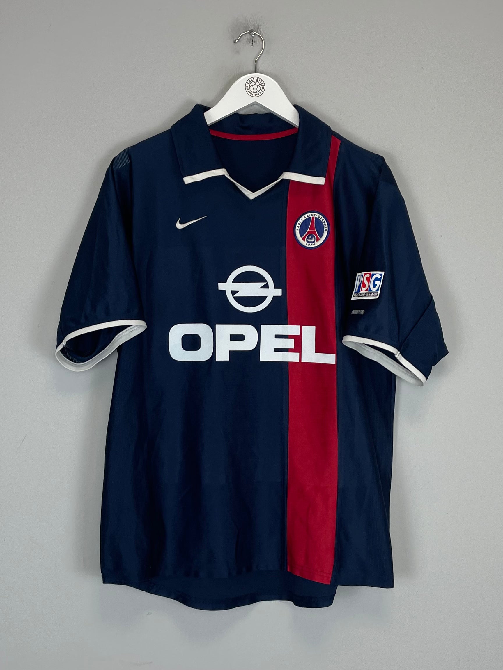 Shop 2001/02 PSG RONALDINHO #21 HOME SHIRT (XL) NIKE, classic football shirts, vintage football shirts & retro soccer jerseys at Cult Kits