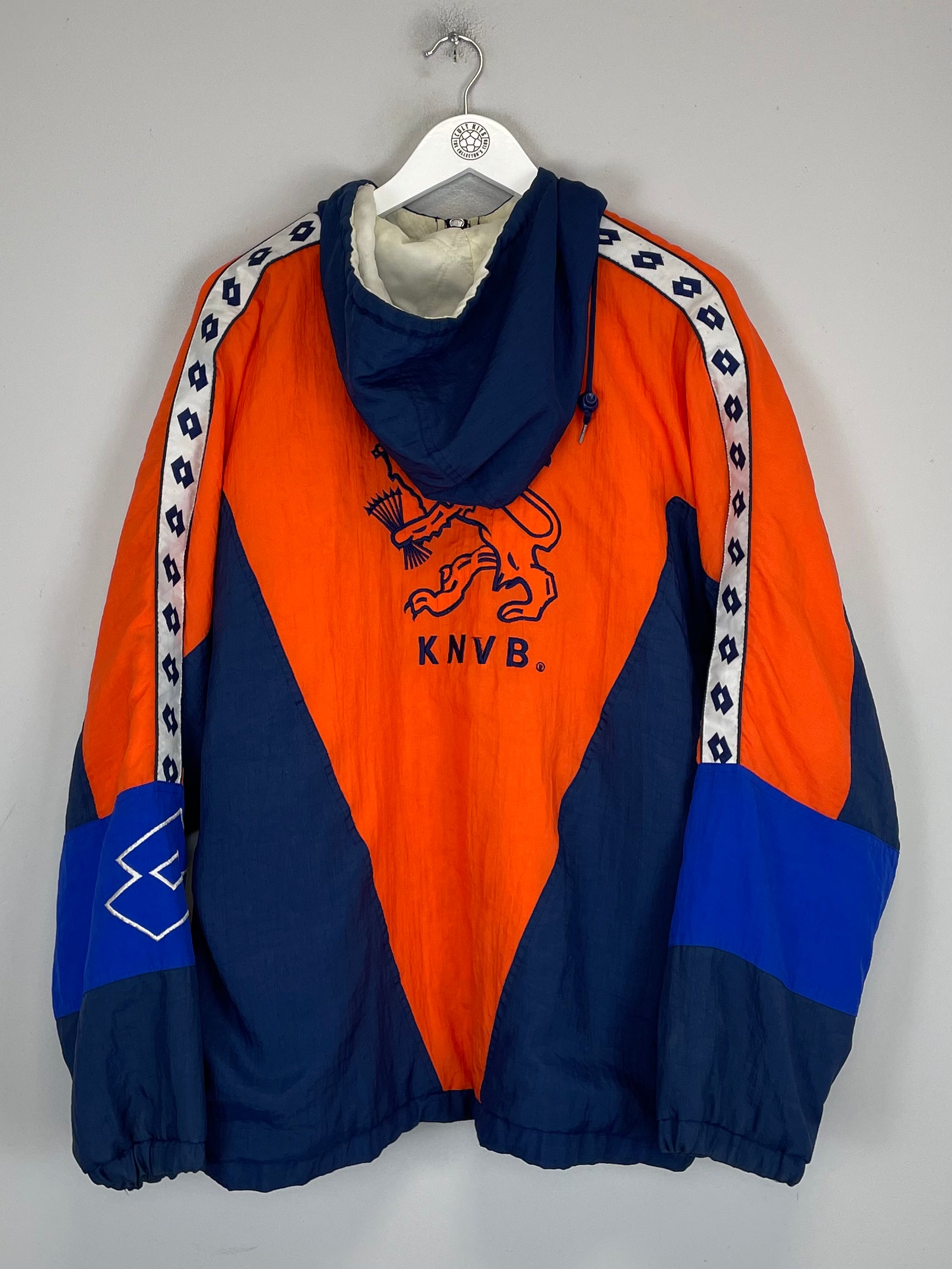 Shop 1992/94 NETHERLANDS HOODED JACKET (M) LOTTO, classic football shirts, vintage football shirts & retro soccer jerseys at Cult Kits