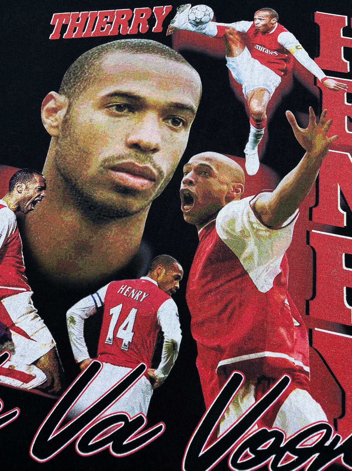 Shop ARSENAL HENRY BOOTLEG TEE, classic football shirts, vintage football shirts & retro soccer jerseys at Cult Kits