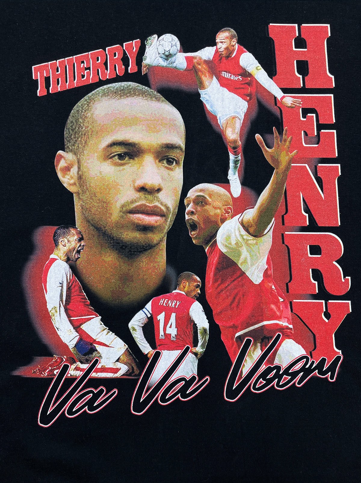 Shop ARSENAL HENRY BOOTLEG TEE, classic football shirts, vintage football shirts & retro soccer jerseys at Cult Kits