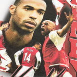 Shop ARSENAL HENRY BOOTLEG TEE, classic football shirts, vintage football shirts & retro soccer jerseys at Cult Kits