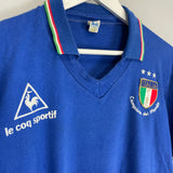 Shop 1982 ITALY *CHAMPIONS* HOME SHIRT (M) LE COQ SPORTIF, classic football shirts, vintage football shirts & retro soccer jerseys at Cult Kits